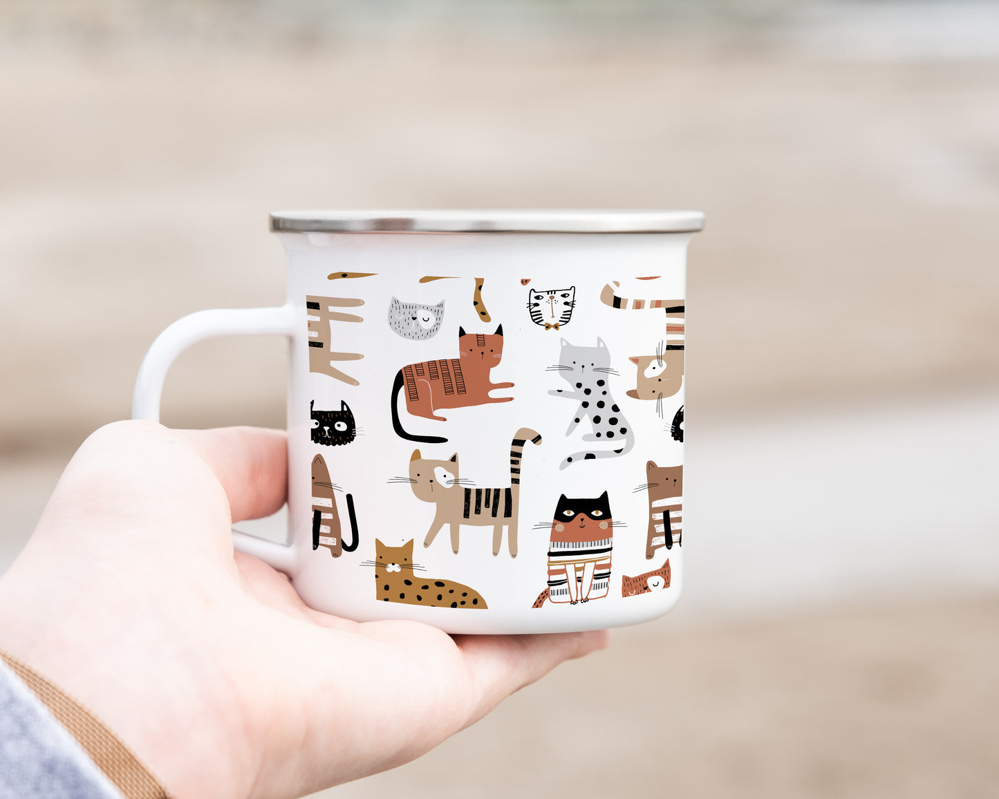 I need more cats - Enamel Mug